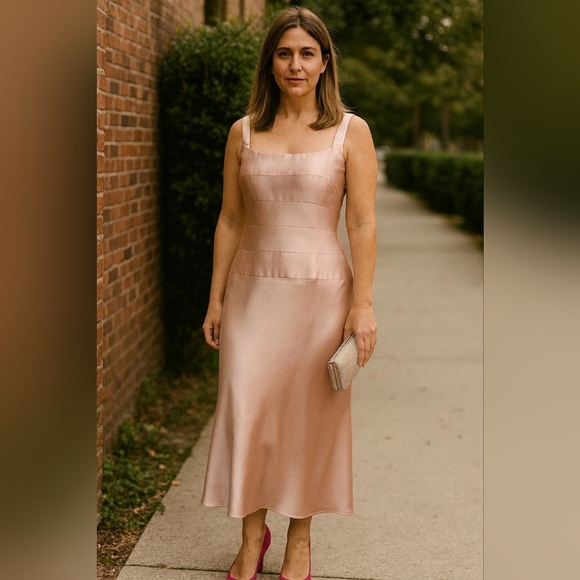 Source Unknown Dresses & Skirts - Source Unknown Blush Midi Dress